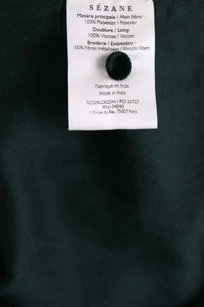 Blouse Sézane Vert en Velours