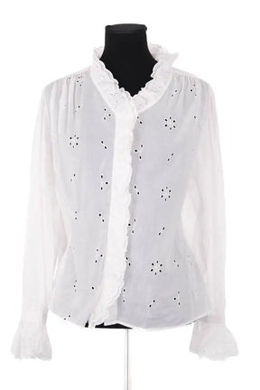 Blouse Soeur Blanc en Coton, taille XL - Seconde Main