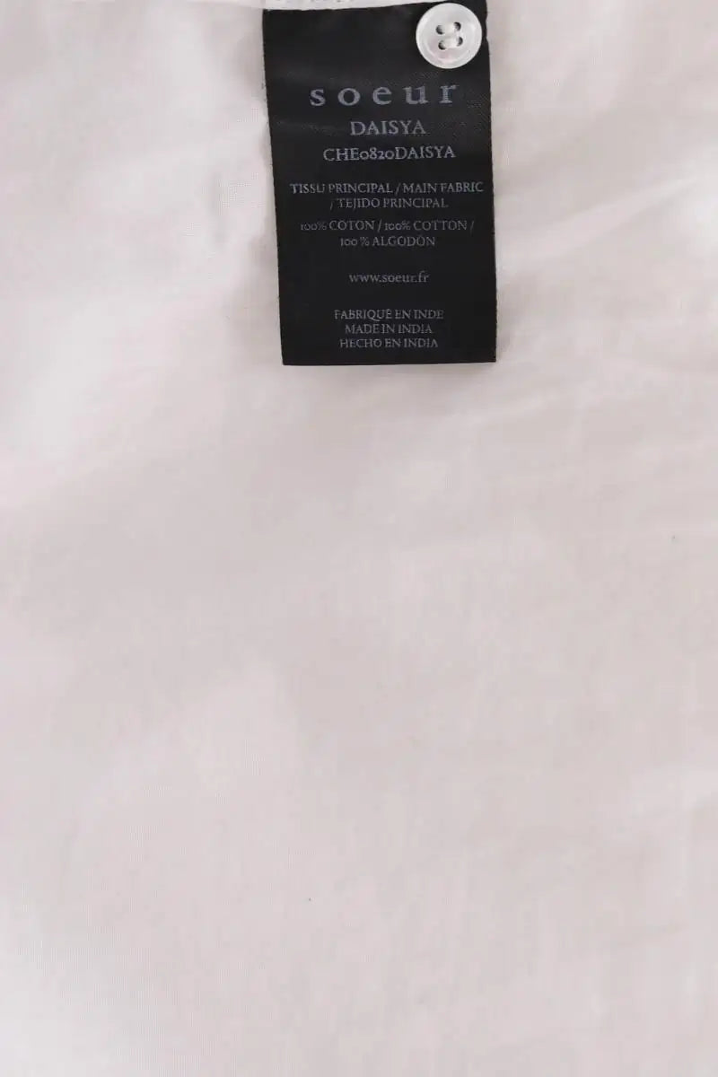 Blouse Soeur Blanc en Coton