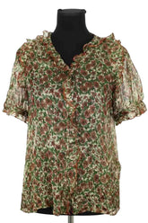 Blouse Soeur Houna Vert en Viscose, taille L - Seconde Main