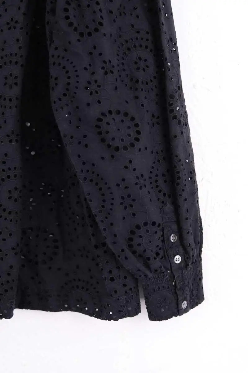 Blouse Soeur Noir en Synthétique