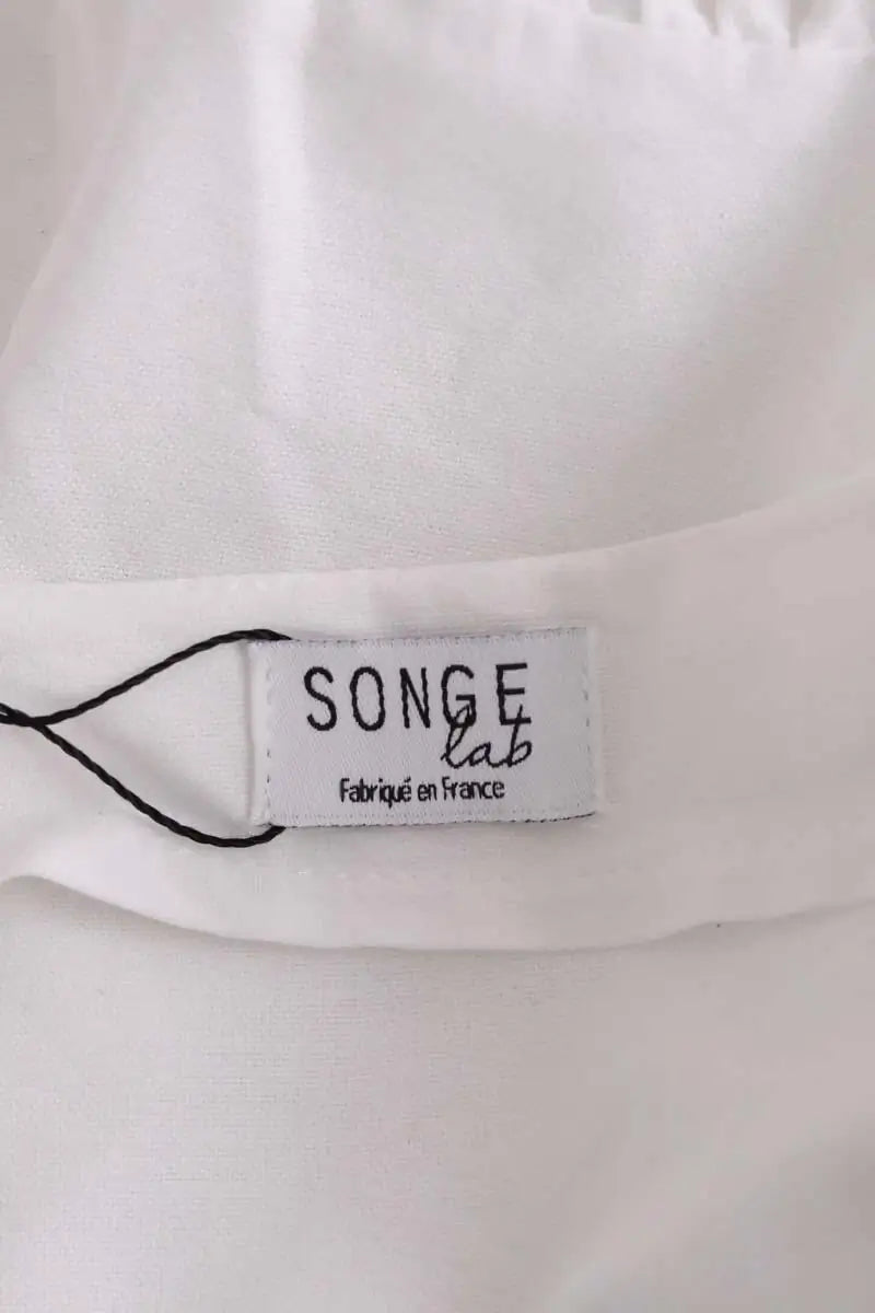 Blouse Songe Lab Blanc en Coton