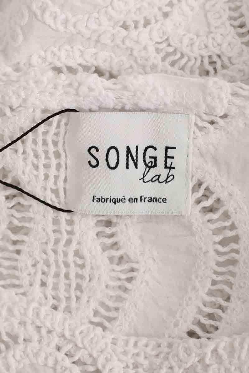 Blouse Songe Lab Blanc en Coton