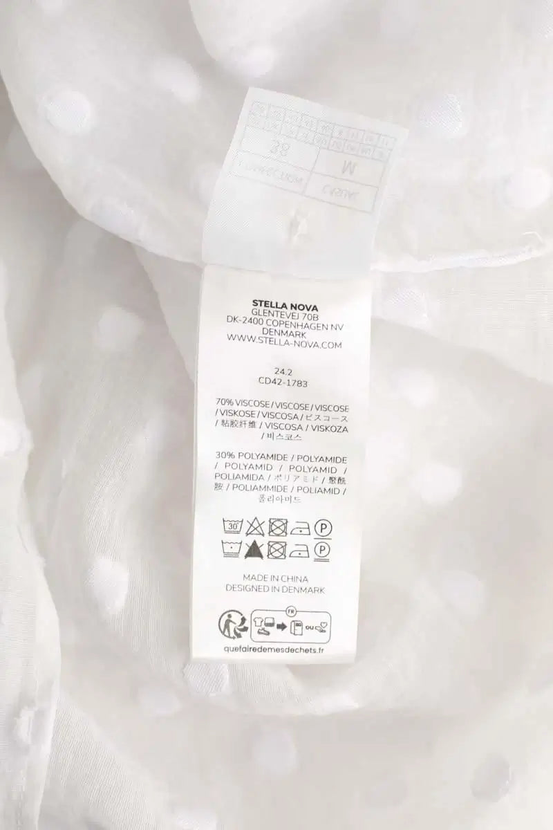 Blouse Stella Nova Blanc en Viscose
