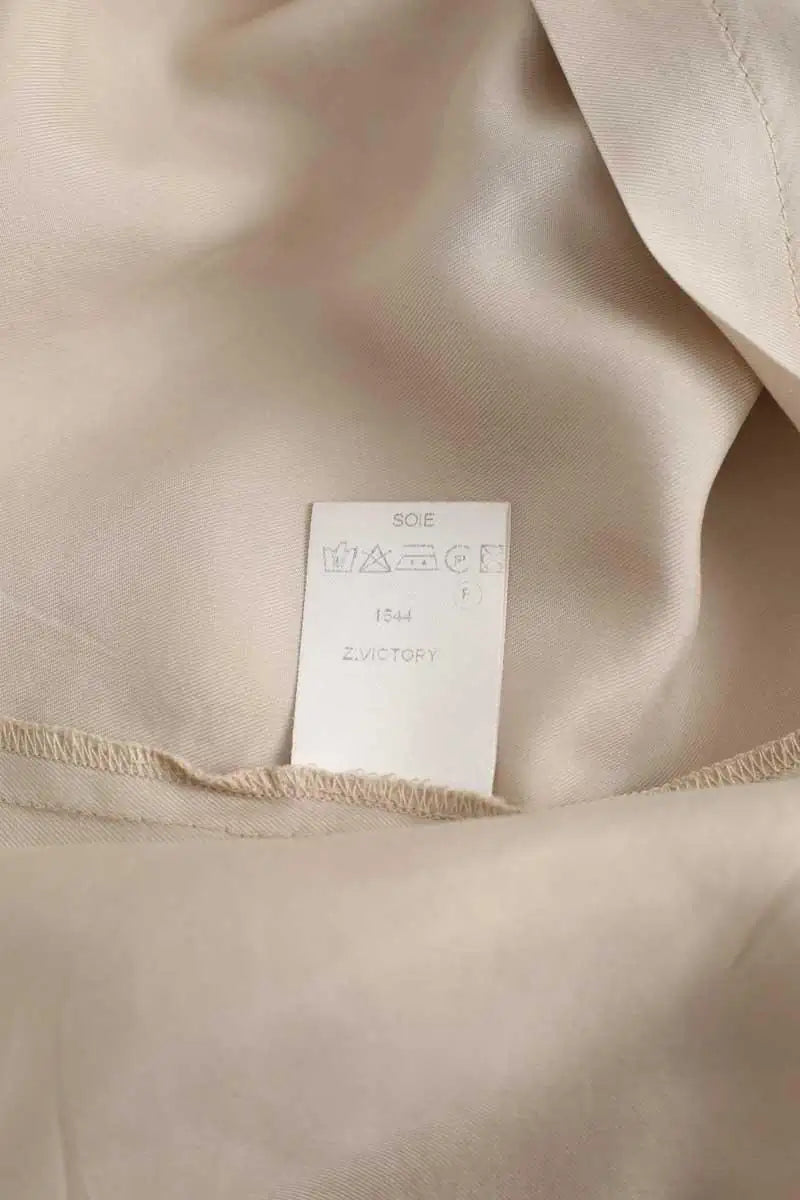 Blouse Tara Jarmon Beige en Soie