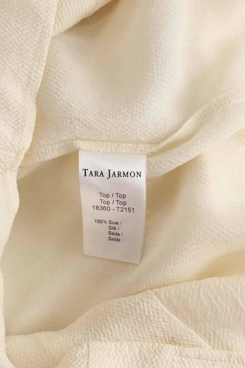 Blouse Tara Jarmon Ecru en Soie