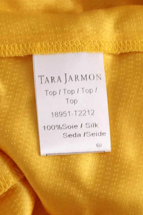Blouse Tara Jarmon Jaune en Soie