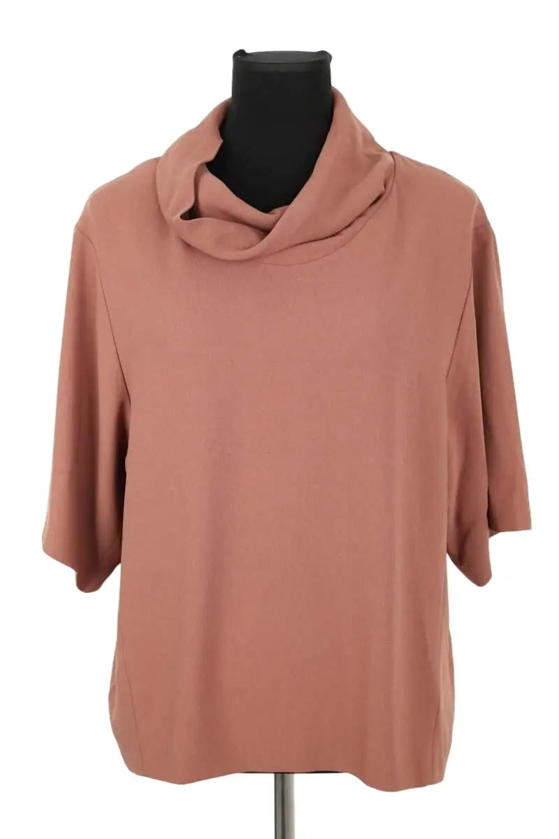 Blouse Tara Jarmon Marron en Synthétique, taille S - Seconde Main