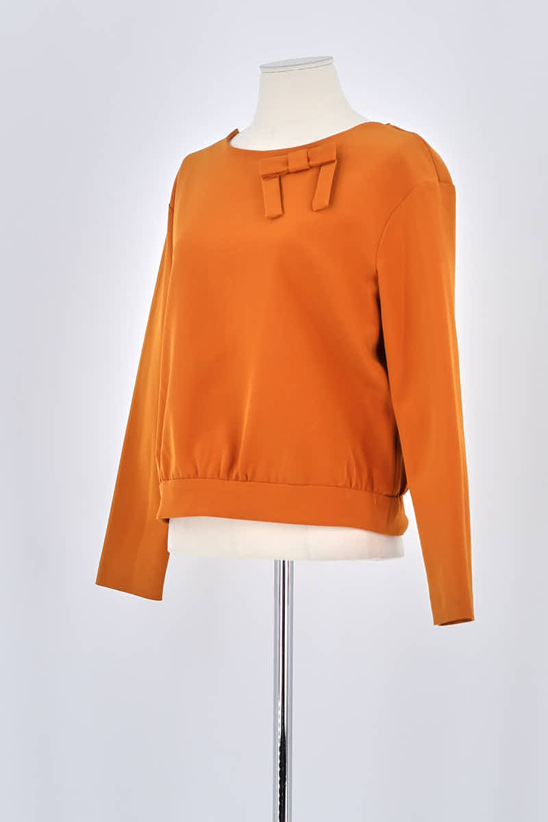 Blouse Tara Jarmon Orange en Polyester