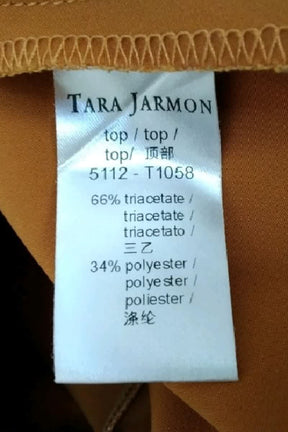 Blouse Tara Jarmon Orange en Polyester
