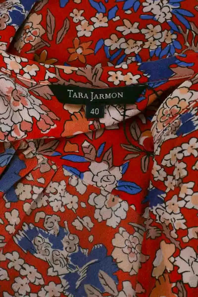 Blouse Tara Jarmon Rouge en Soie