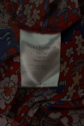 Blouse Tara Jarmon Rouge en Soie