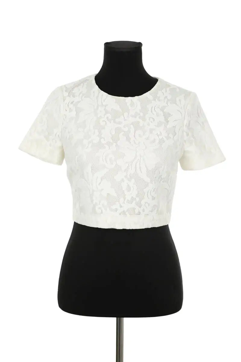Blouse Ted Baker Blanc en Polyester, taille S - Seconde Main