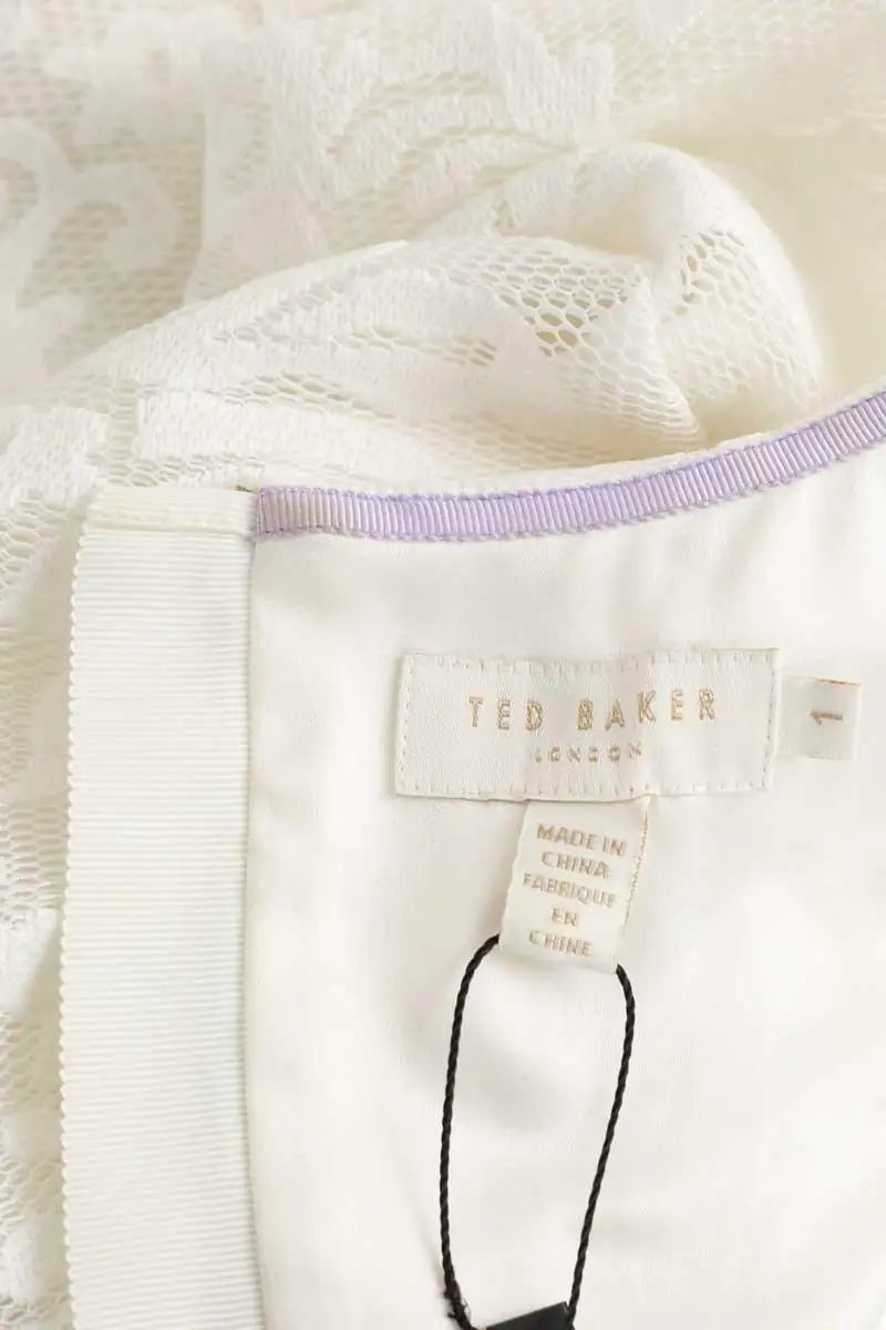 Blouse Ted Baker Blanc en Polyester
