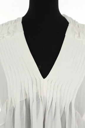 Blouse The Kooples Blanc en Synthétique