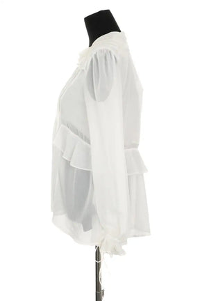 Blouse The Kooples Blanc en Synthétique
