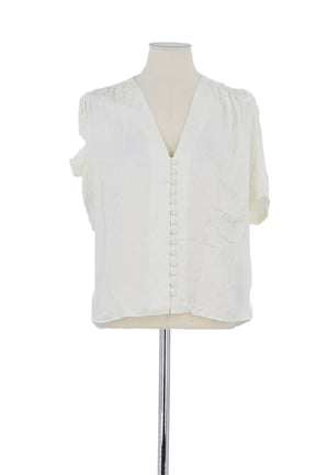 Blouse The Kooples Blanc en Viscose, taille S - Seconde Main