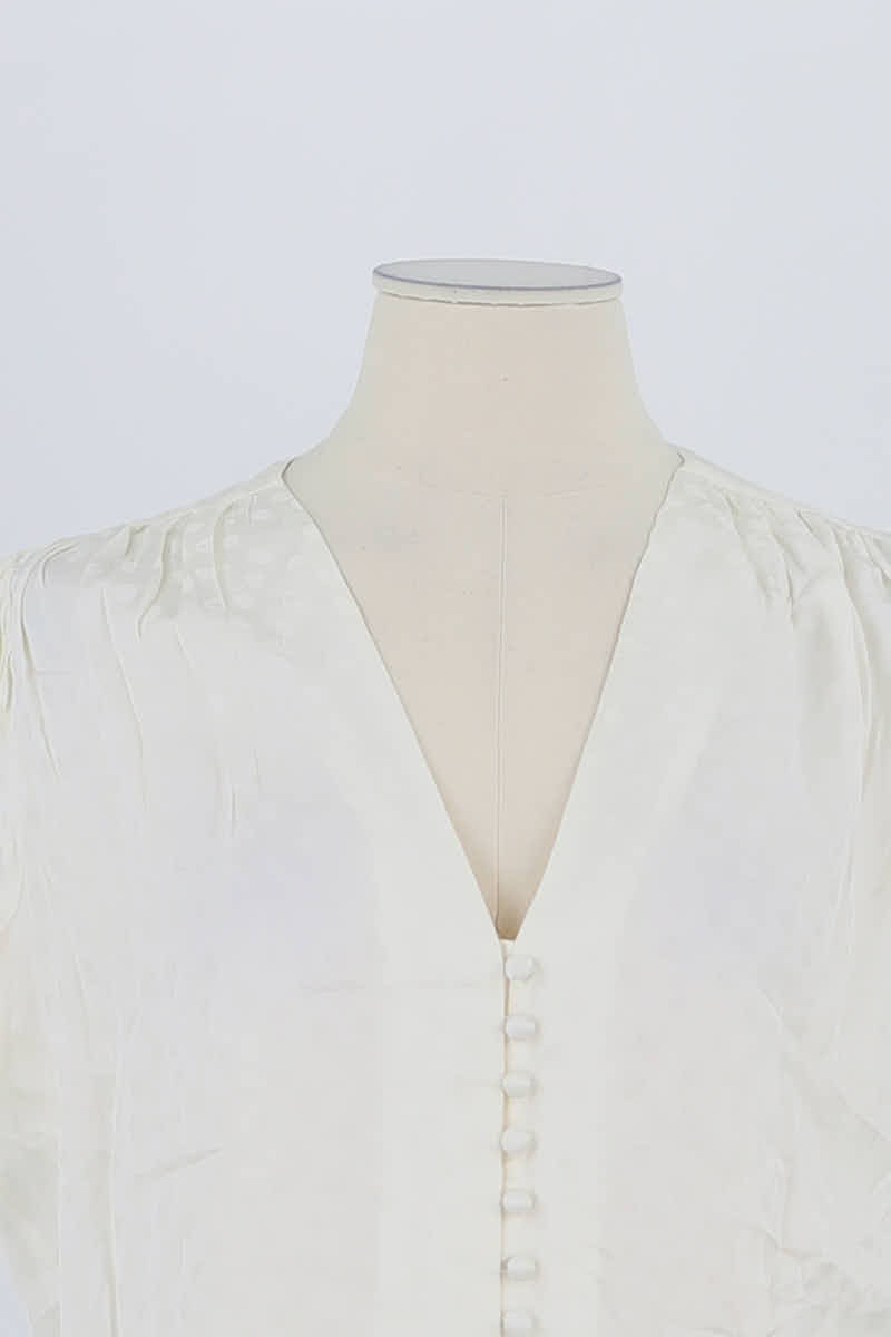 Blouse The Kooples Blanc en Viscose