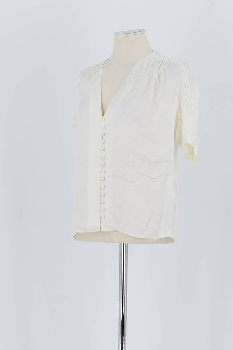 Blouse The Kooples Blanc en Viscose
