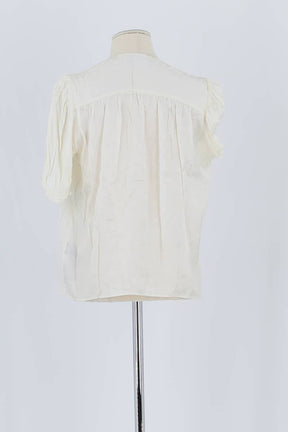 Blouse The Kooples Blanc en Viscose