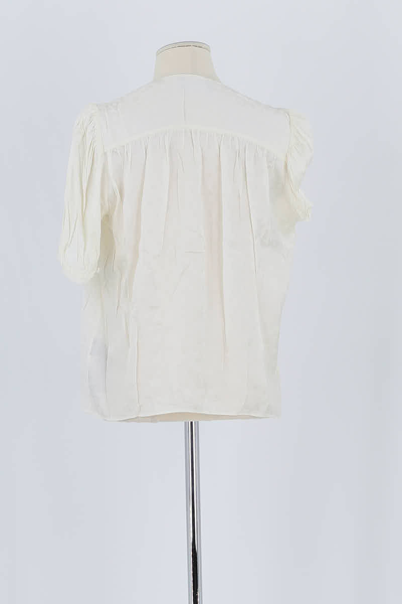 Blouse The Kooples Blanc en Viscose