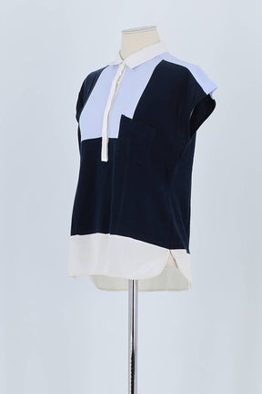 Blouse The Kooples Marine en Polyester