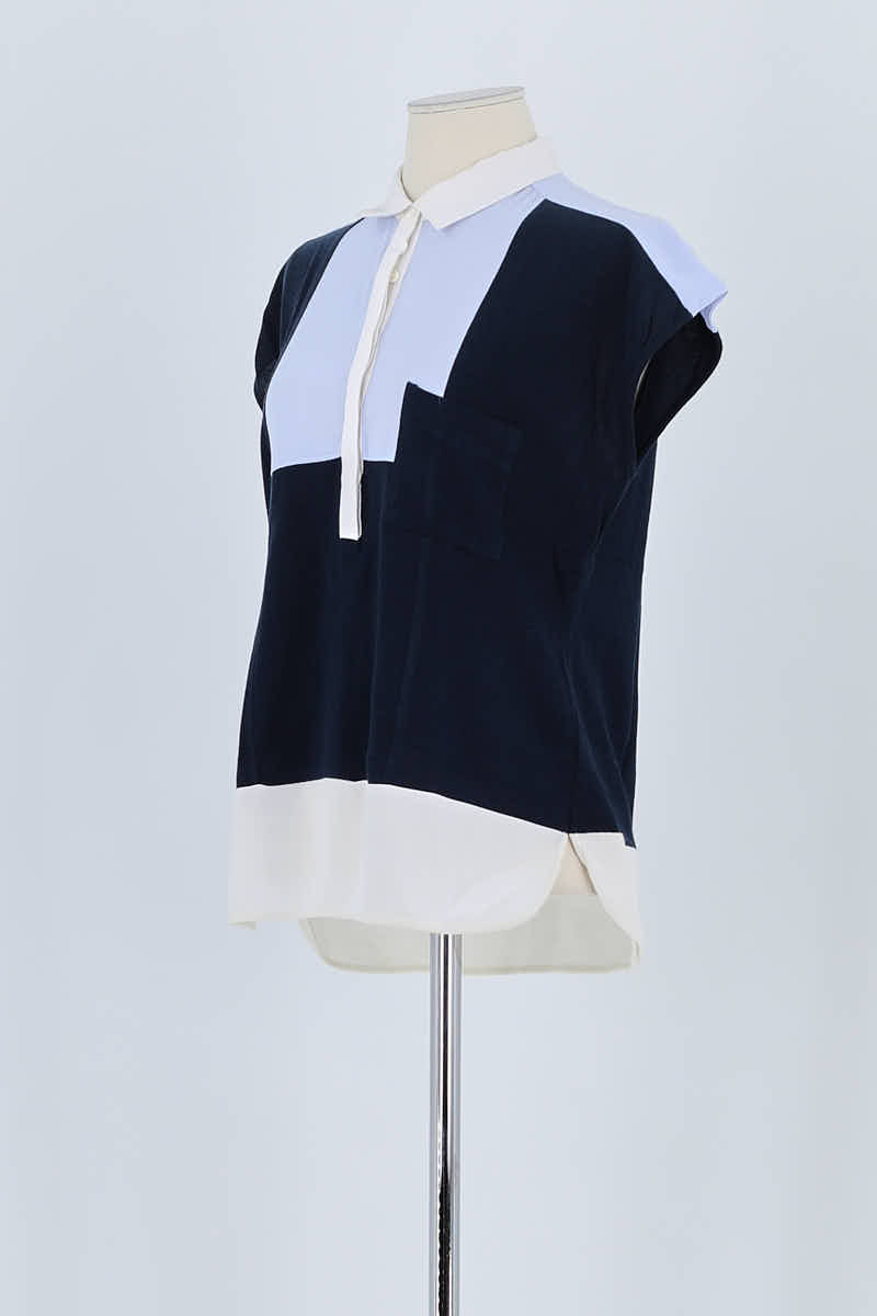 Blouse The Kooples Marine en Polyester