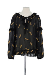 Blouse The Kooples Noir en Polyester, taille XS - Seconde Main