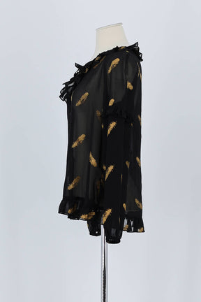 Blouse The Kooples Noir en Polyester