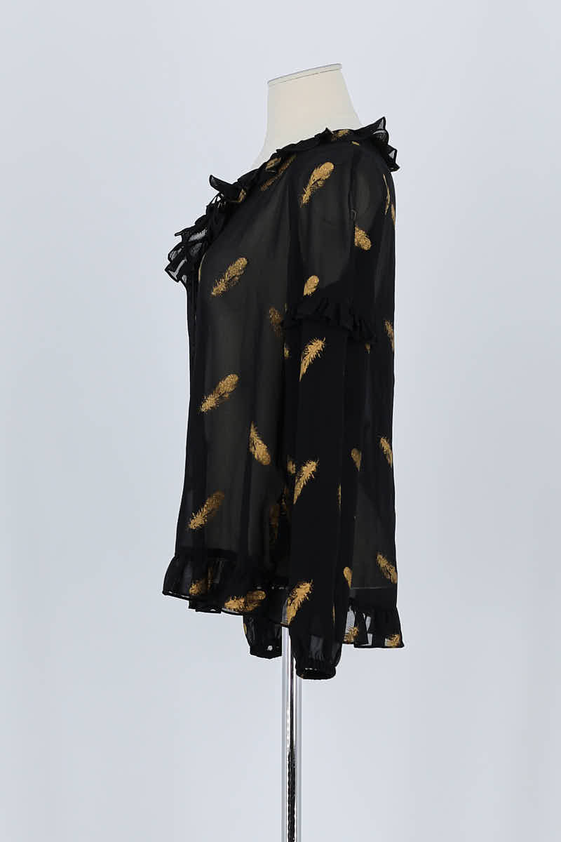 Blouse The Kooples Noir en Polyester