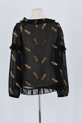 Blouse The Kooples Noir en Polyester