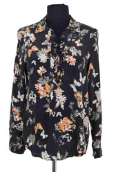 Blouse The Kooples Noir en Soie, taille XS - Seconde Main