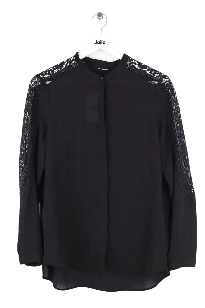 Blouse The Kooples Noir en Synthétique, taille M - Seconde Main