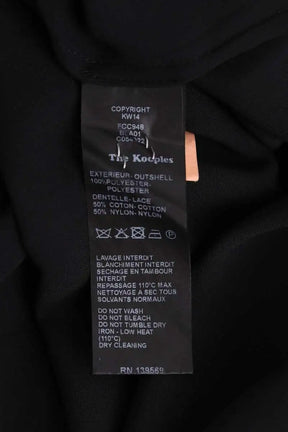 Blouse The Kooples Noir en Synthétique