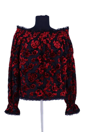 Blouse The Kooples Noir en Synthétique, taille M - Seconde Main