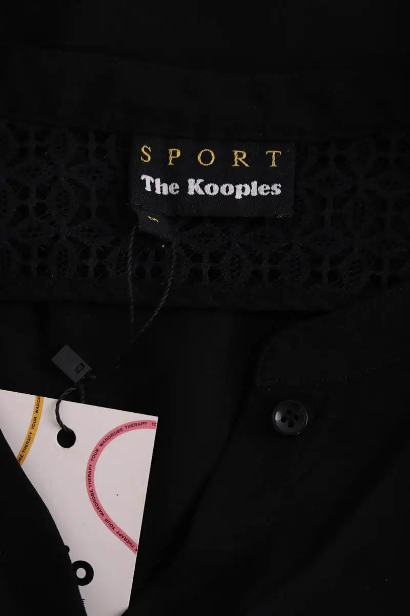 Blouse The Kooples Noir en Synthétique