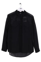 Blouse The Kooples Noir en Synthétique, taille M - Seconde Main