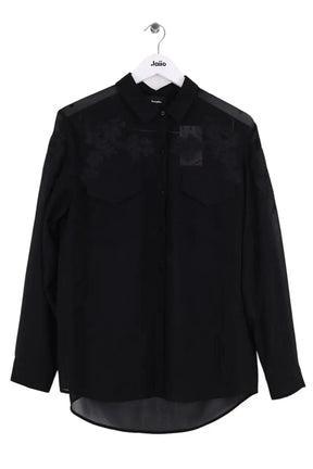 Blouse The Kooples Noir en Synthétique, taille M - Seconde Main