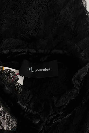 Blouse The Kooples Noir en Synthétique