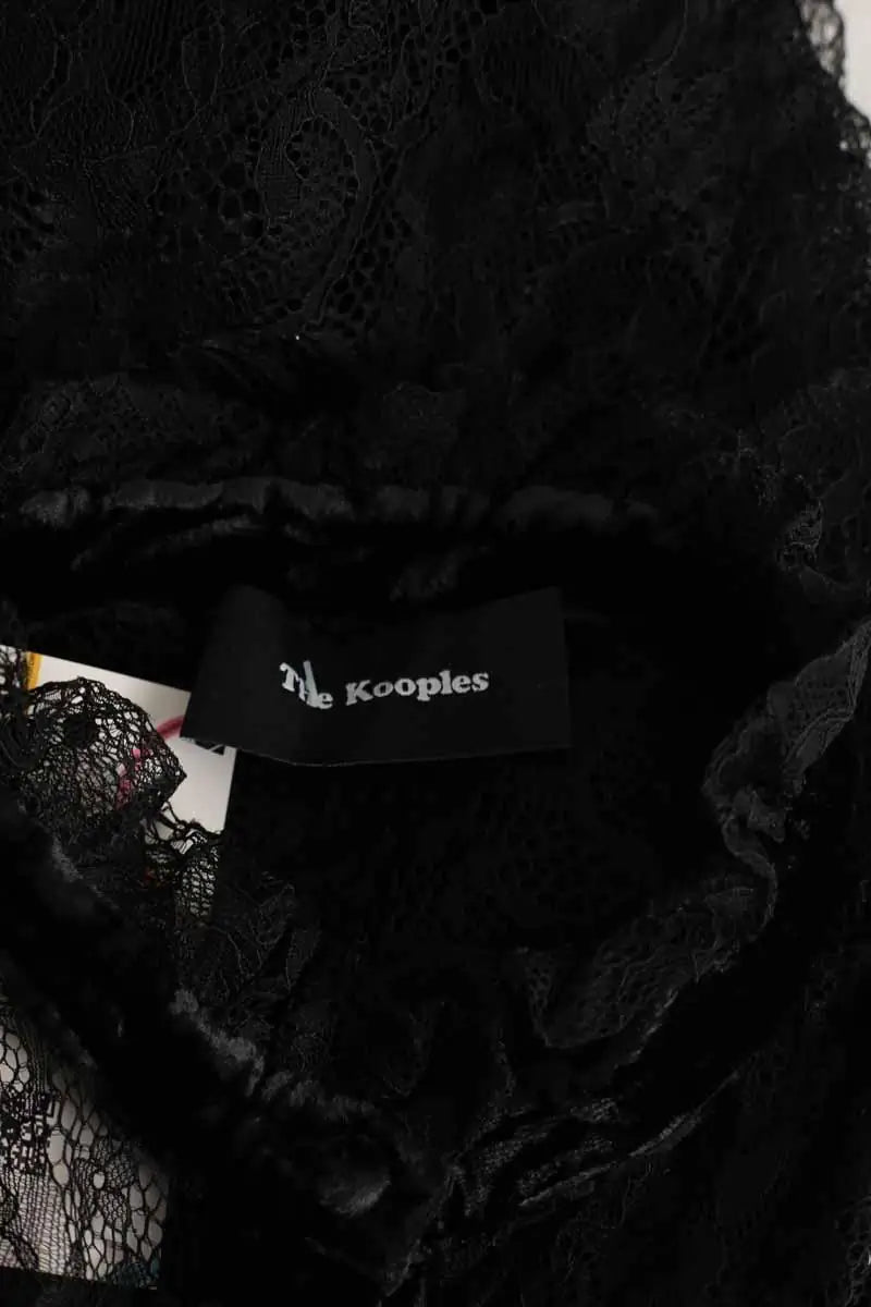 Blouse The Kooples Noir en Synthétique