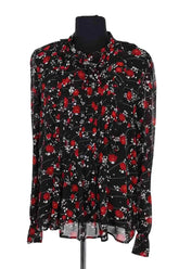 Blouse The Kooples Noir en Synthétique, taille S - Seconde Main