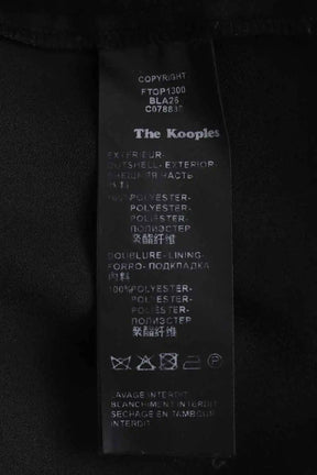 Blouse The Kooples Noir en Synthétique