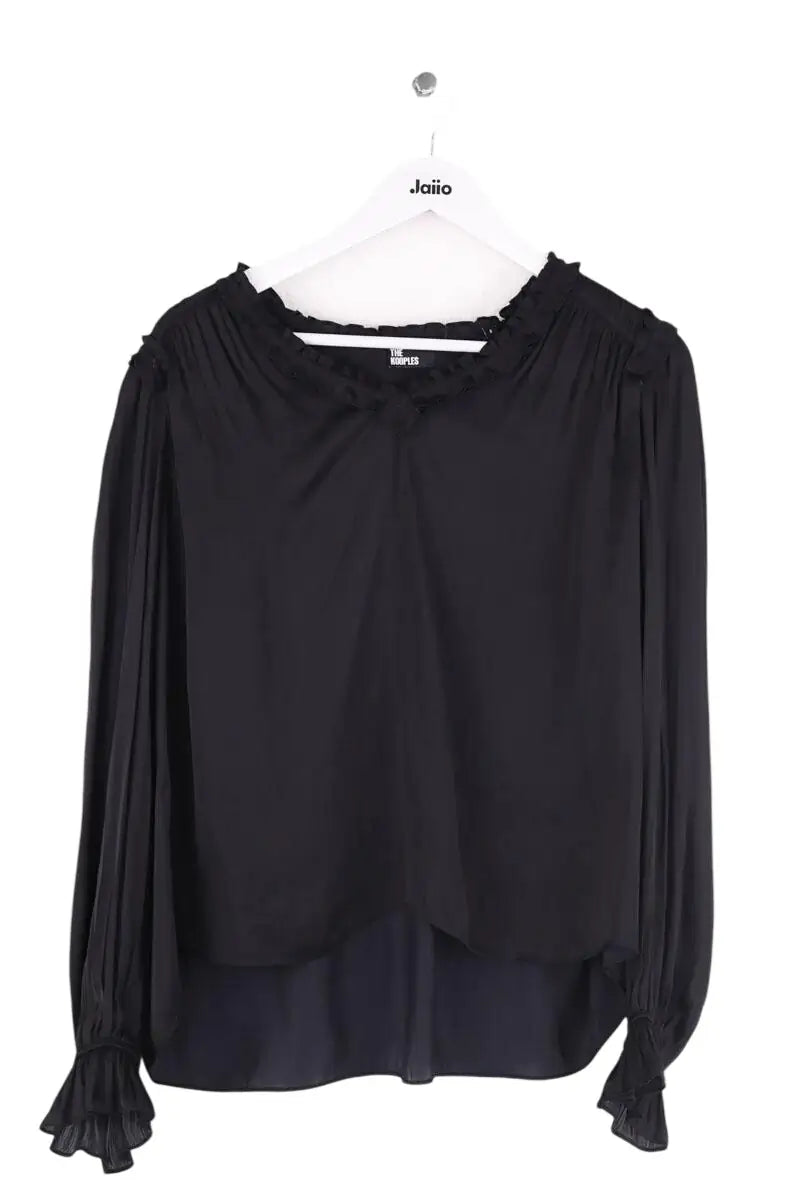 Blouse The Kooples Noir en Synthétique, taille XS - Seconde Main
