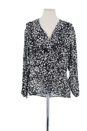 Blouse The Kooples Noir en Viscose, taille L - Seconde Main