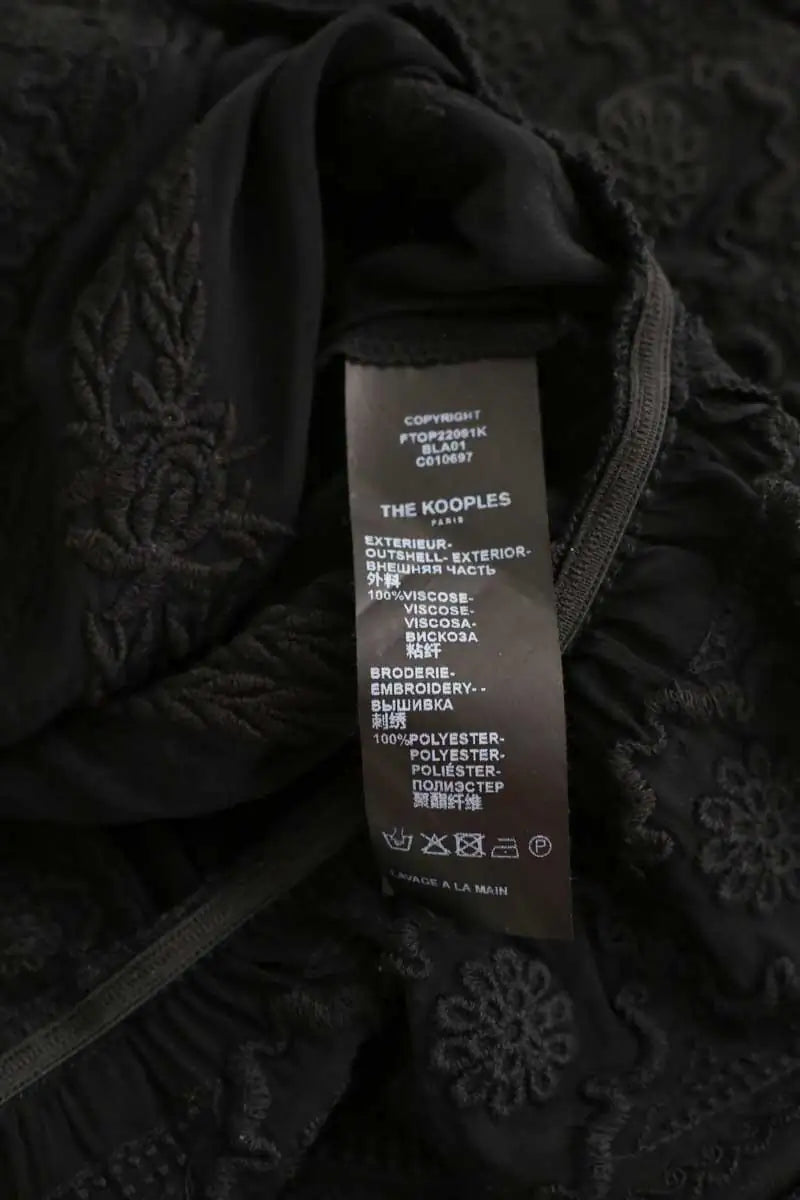 Blouse The Kooples Noir en Viscose