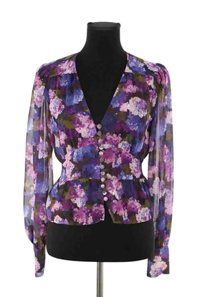 Blouse The Kooples Violet en Polyester, taille XS - Seconde Main