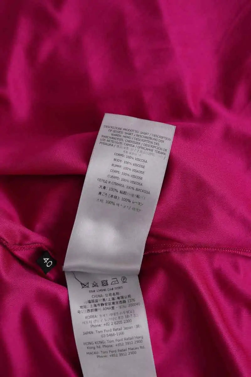 Blouse Tom Ford Rose en Synthétique