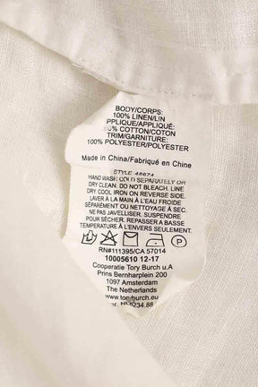 Blouse Tory Burch Blanc en Coton