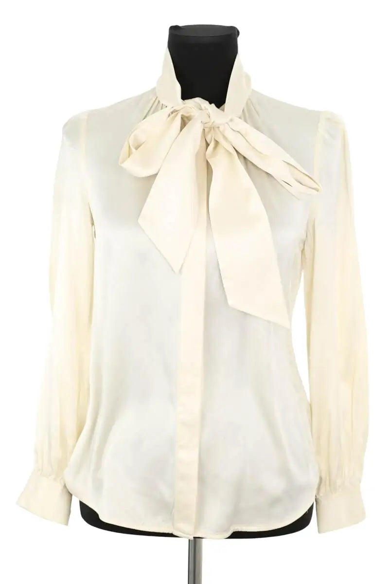 Blouse Tory Burch Ecru en Soie, taille XS - Seconde Main