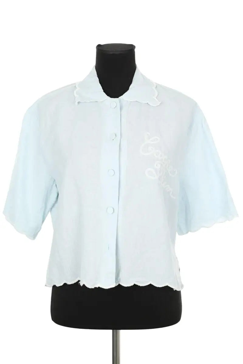 Blouse Tresse Bleu en Coton, taille S - Seconde Main